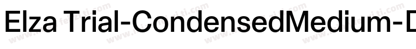 Elza Trial-CondensedMedium字体转换